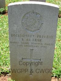 Dar Es Salaam War Cemetery - Clarke, E